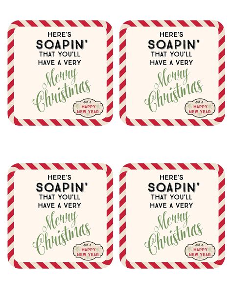 Free Printable Soap Gift Tags